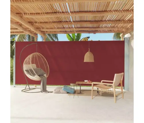 Izvelkams Sānu Aizslietnis, 220X600 Cm, Sarkans Vidaxl