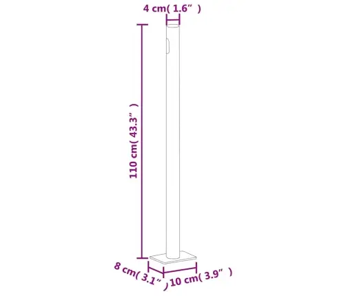 Izvelkams Sānu Aizslietnis, Krēmkrāsa, 180X600 Cm Vidaxl
