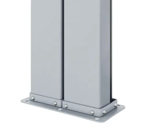 Ištraukiama Šoninė Pertvara, Antracito Spalvos, 180X600Cm