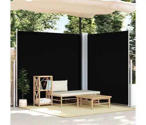 Izvelkama Sānu Markīze, Melna, 200X600 Cm Vidaxl