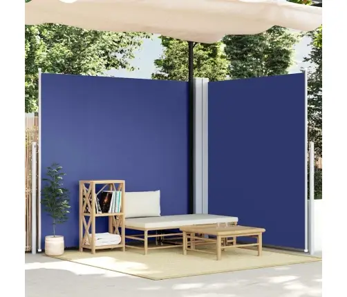 Ištraukiama Šoninė Pertvara, Mėlynos Spalvos, 220X600Cm Ištraukiama Šoninė Pertvara, Mėlynos Spalvos, 220X600Cm