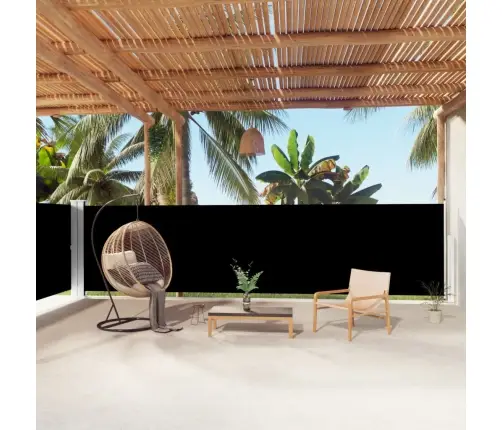 Izvelkams Sānu Aizslietnis, Melns, 160X1000 Cm Vidaxl Izvelkams Sānu Aizslietnis, Melns, 160X1000 Cm Vidaxl