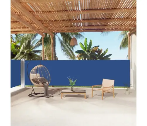 Lahtitõmmatav Külgsein, Sinine, 160 X 1000 Cm