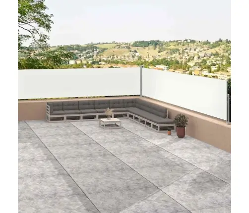 Izvelkama Sānu Markīze, Krēmkrāsas, 117X1200 Cm Vidaxl