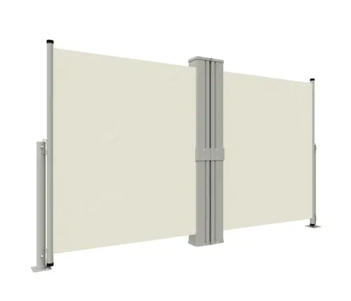 Izvelkama Sānu Markīze, Krēmkrāsas, 140X1200 Cm Vidaxl