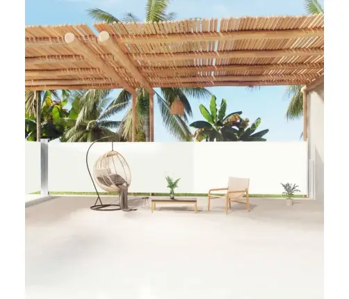 Izvelkama Sānu Markīze, Krēmkrāsas, 160X1200 Cm Vidaxl