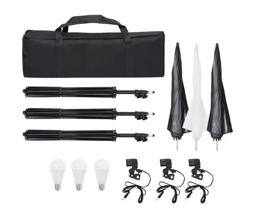 Fotostudijas Apgaismojums, Trijkāji Un Lietussargi  Vidaxl