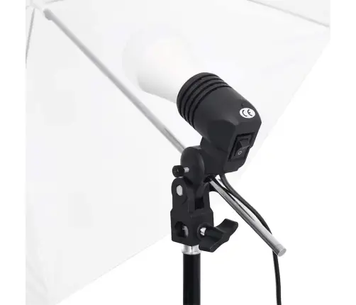 Studijos Apšvietimo Rinkinys Su Fonais Ir Skėčiais