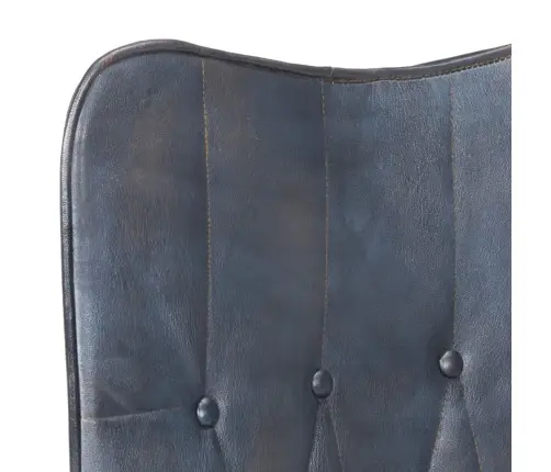 Atpūtas Krēsls, Pelēka Dabīgā Āda Vidaxl