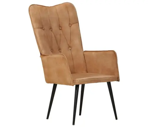 Atpūtas Krēsls, Brūns Audekls Vidaxl