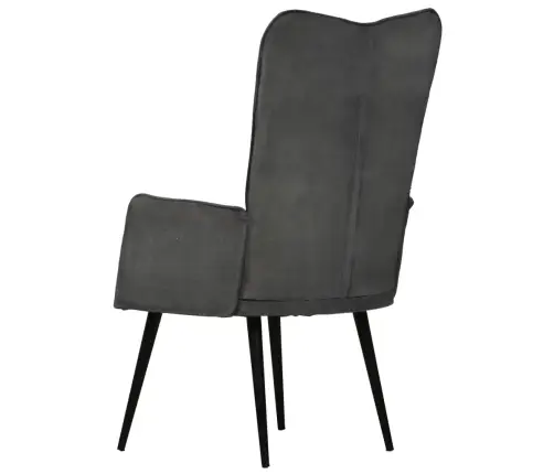 Atpūtas Krēsls, Melns Audekls Vidaxl