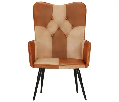 Tugitool, Pruun Ja Kreemjas, Ehtne Nahk