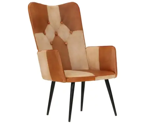 Tugitool, Pruun Ja Kreemjas, Ehtne Nahk