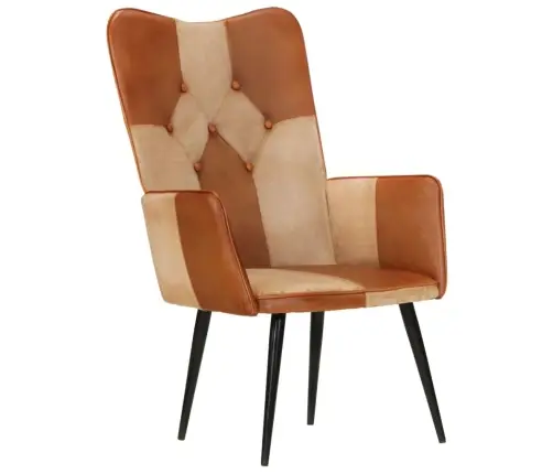 Tugitool, Pruun Ja Kreemjas, Ehtne Nahk