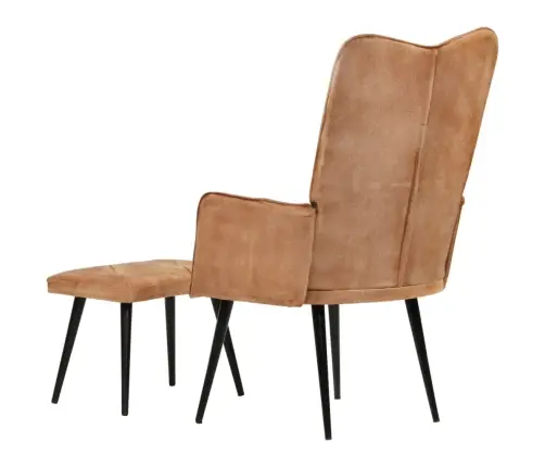 Krėslas Su Pakoja, Rudos Spalvos, Drobė