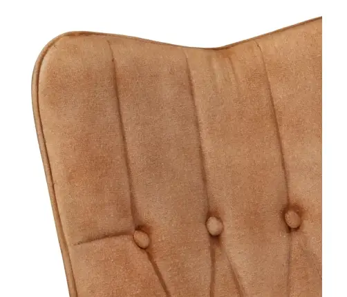 Krėslas Su Pakoja, Rudos Spalvos, Drobė