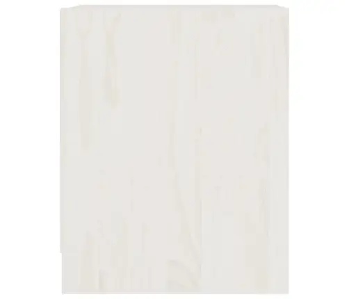 Naktsgaldiņi, 2 Gab., Balti, 35,5X33,5X41,5 Cm, Priedes Koks Vidaxl