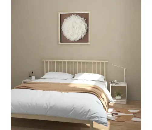 Naktsgaldiņi, 2 Gab., Balti, 35,5X33,5X41,5 Cm, Priedes Koks Vidaxl