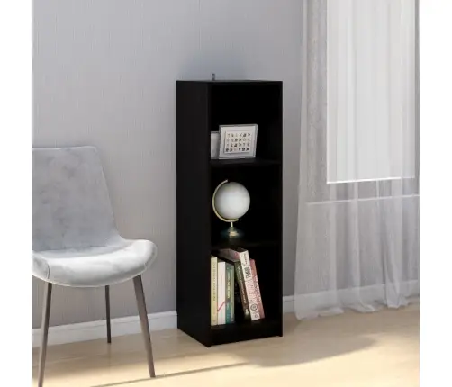 Grāmatu Plaukts, Melns, 36X33X110 Cm, Priedes Masīvkoks Vidaxl