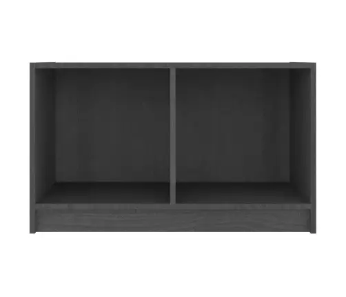 Tv Skapītis, Pelēks, 70X33X42 Cm, Priedes Masīvkoks Vidaxl