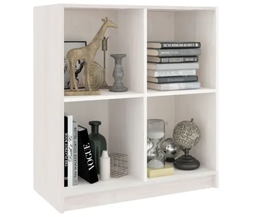 Kumode, Balta, 70X33X76 Cm, Priedes Masīvkoks Vidaxl