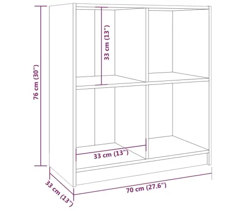 Kumode, Balta, 70X33X76 Cm, Priedes Masīvkoks Vidaxl