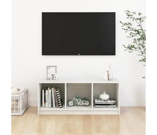 Televizoriaus Spintelė, Balta, 104X33X41cm Pušies Masyvas Televizoriaus Spintelė, Balta, 104X33X41cm Pušies Masyvas