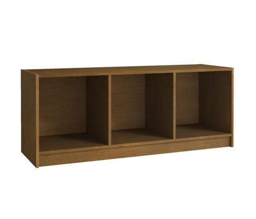 Tv Plaukts, Medus Brūns, 104X33X41 Cm, Priedes Masīvkoks Vidaxl