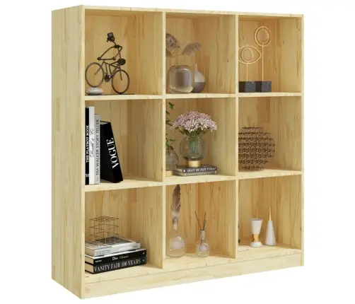 Grāmatu Plaukts, 104X33,5X110 Cm, Priedes Masīvkoks Vidaxl