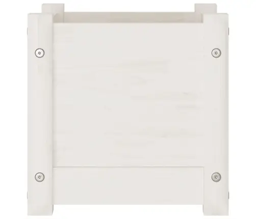 Dārza Puķu Kaste, Balta, 31X31X31 Cm, Priedes Masīvkoks Vidaxl