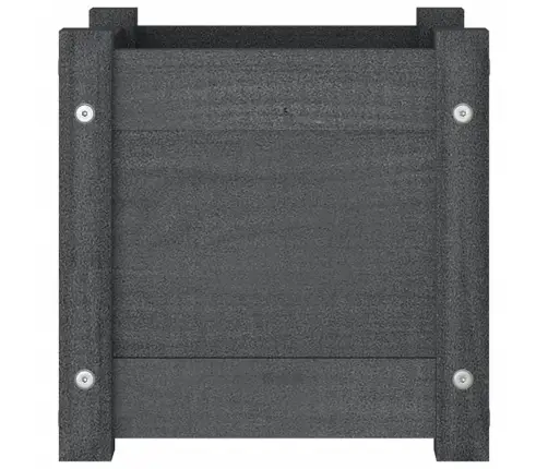 Dārza Puķu Kastes, 2 Gab., Pelēkas, 31X31X31 Cm, Priedes Koks Vidaxl