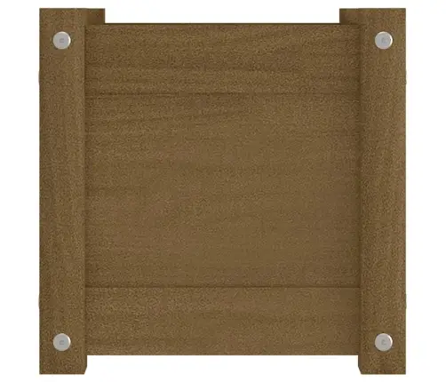 Sodo Lovelis, Medaus Rudas, 31X31X31cm Pušies Medienos Masyvas