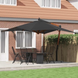 Päikesevari, Puitpost, 400 X 300 cm Antratsiit