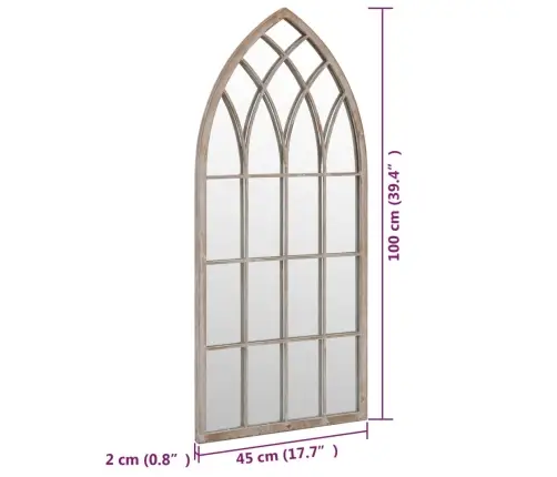 Peegel, Liivakarva, 100X45 cm Raud, Toas Kasutamiseks