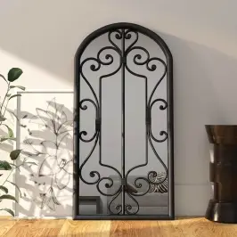 Spogulis, Melns, 70X30 Cm, Dzelzs, Izmantošanai Telpās Vidaxl