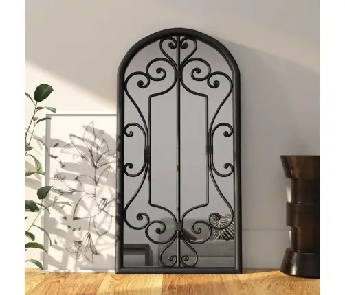 Spogulis, Melns, 70X30 Cm, Dzelzs, Izmantošanai Telpās Vidaxl
