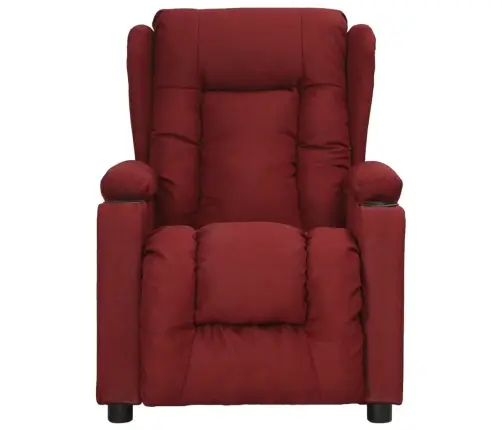 Atpūtas Krēsls, Paceļams, Vīnsarkans Audums Vidaxl