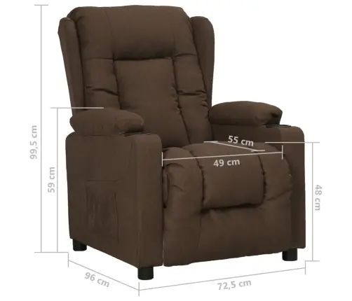 Püsti Tõusmist Toetav Tugitool, Pruun, Kangas