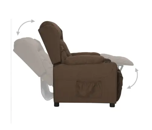 Püsti Tõusmist Toetav Tugitool, Pruun, Kangas