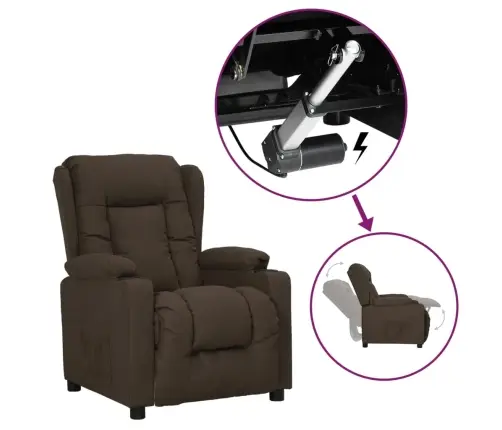 Püsti Tõusmist Toetav Tugitool, Tumepruun, Kangas