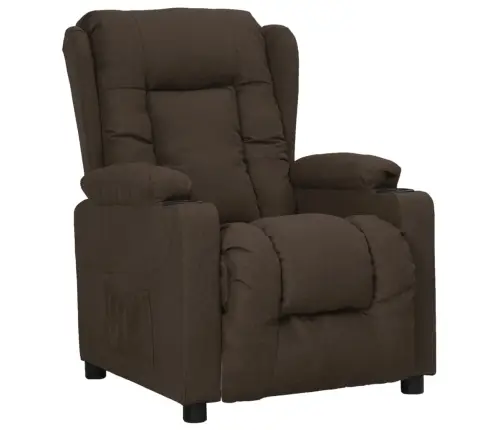 Püsti Tõusmist Toetav Tugitool, Tumepruun, Kangas