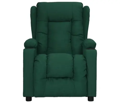 Atpūtas Krēsls, Paceļams, Tumši Zaļš Audums Vidaxl