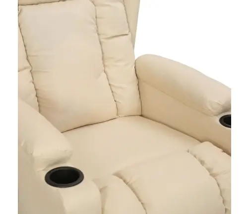 Atsistojantis Krėslas, Kreminės Spalvos, Audinys