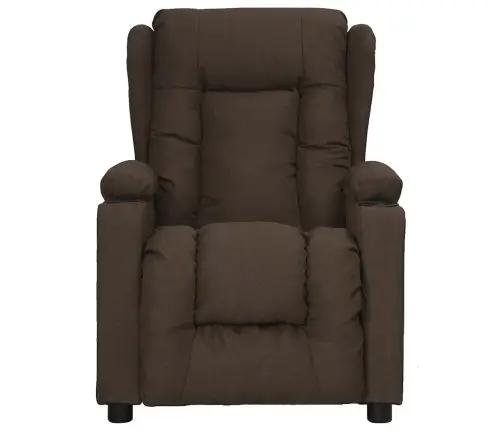 Püsti Tõusmist Toetav Massaažitool, Tumepruun, Kangas