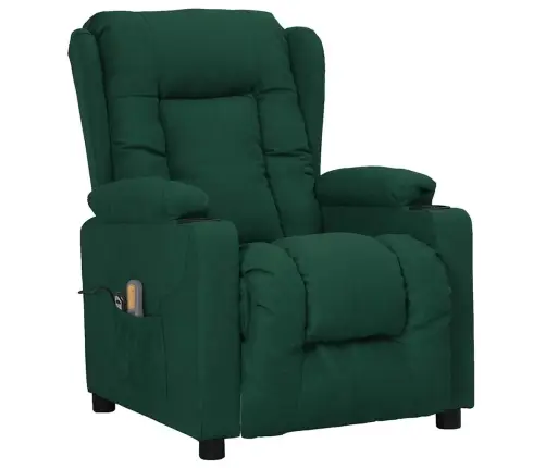 Püsti Tõusmist Toetav Massaažitool, Tumeroheline, Kangas