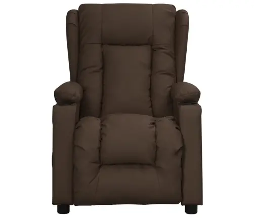 Püsti Tõusmist Toetav Tugitool, Pruun, Kunstnahk