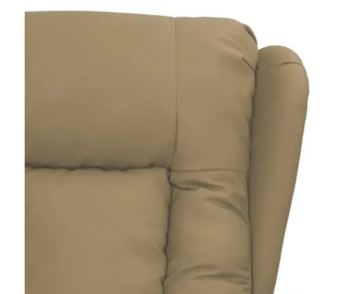 Atsistojantis Krėslas, Kapučino Spalvos, Dirbtinė Oda