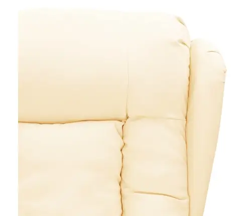 Atpūtas Krēsls, Paceļams, Krēmkrāsas Mākslīgā Āda Vidaxl