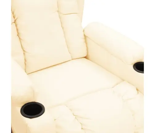 Atpūtas Krēsls, Paceļams, Krēmkrāsas Mākslīgā Āda Vidaxl