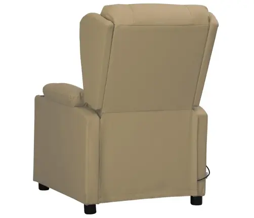 Masāžas Krēsls, Paceļams, Kapučīno Krāsas Mākslīgā Āda Vidaxl